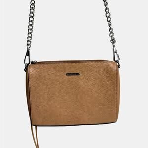 Rebecca Minkoff Mini 5-Zip Pebbled Leather Crossbody Bag